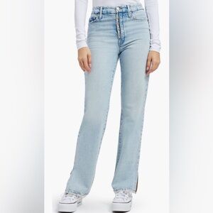 Good American Light Wash Flare Jeans